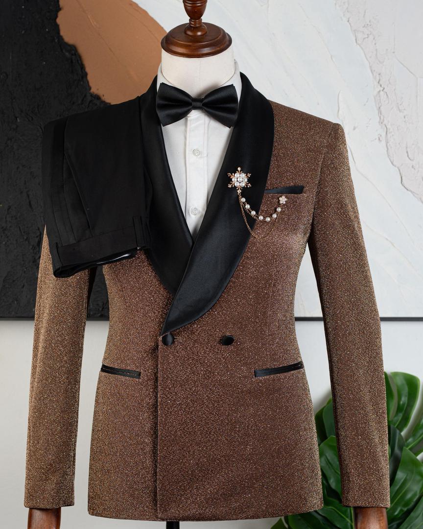 Bronze Satin Lapel Tuxedo