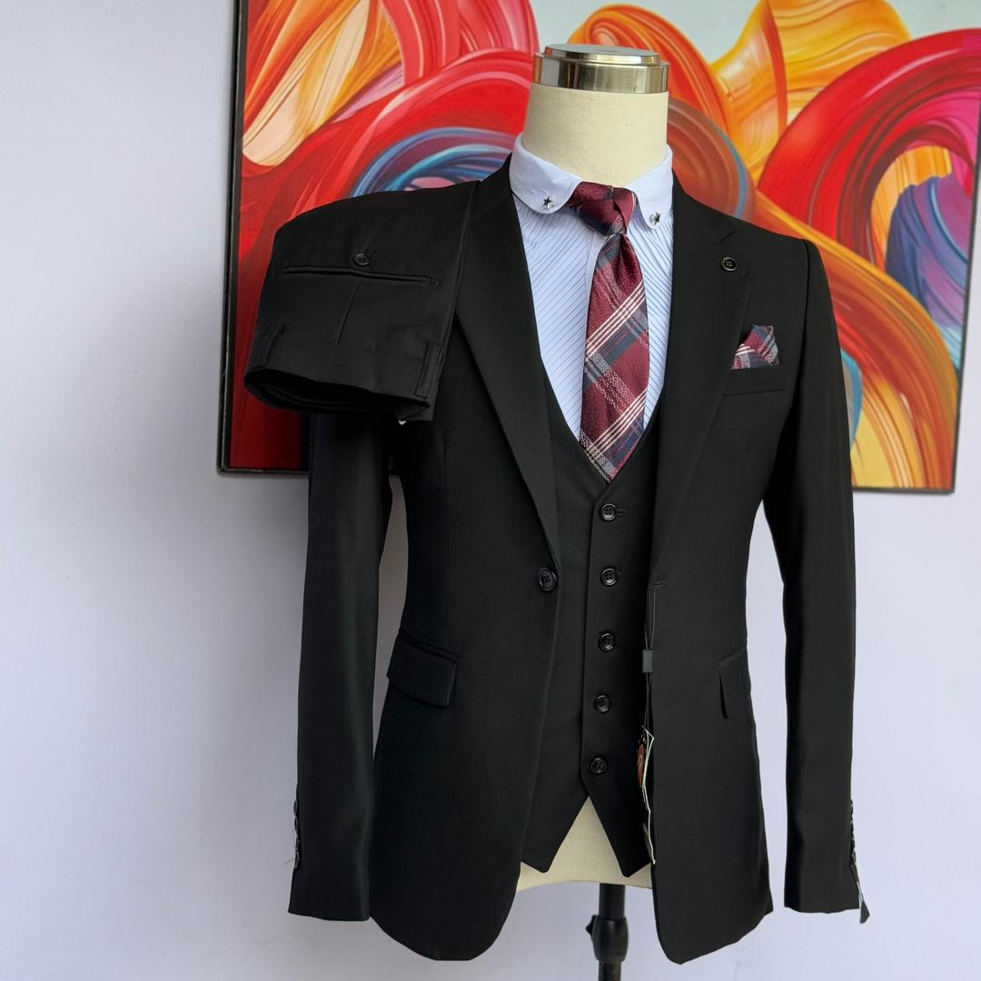Classic Black 3-Piece Suit