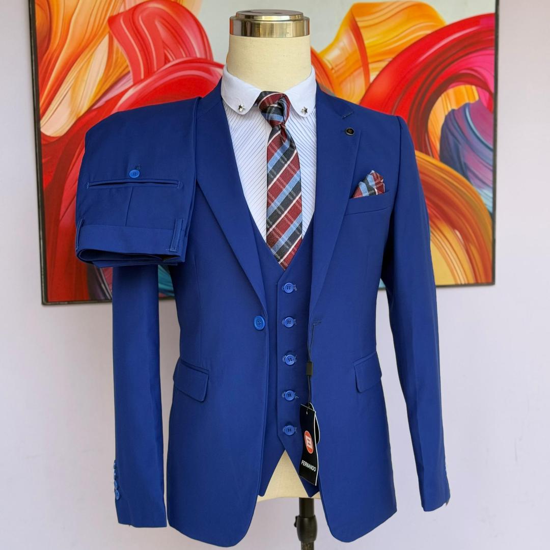 Royal Blue 3-Piece Suit