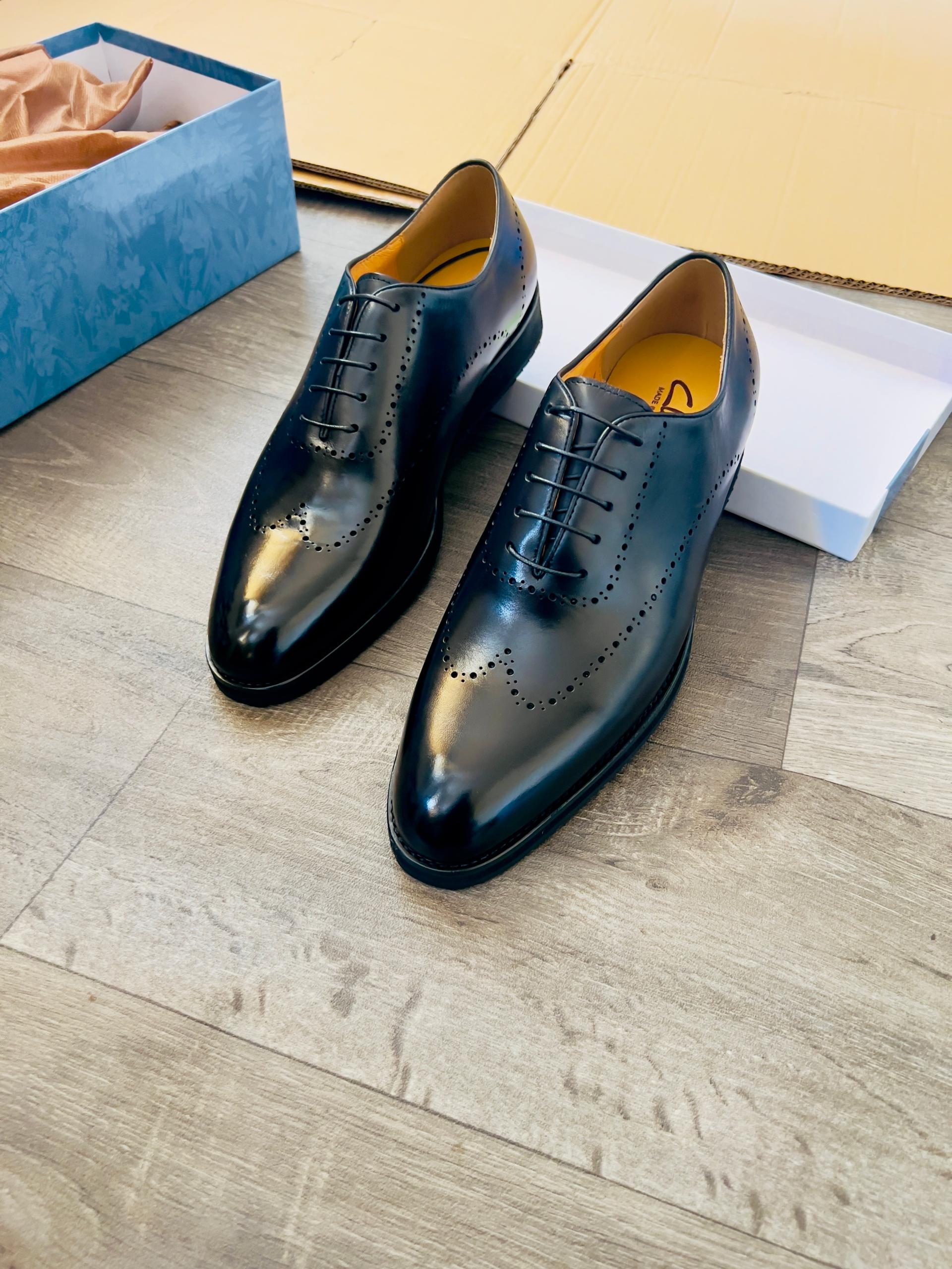 Wingtip Black Brogue Oxford