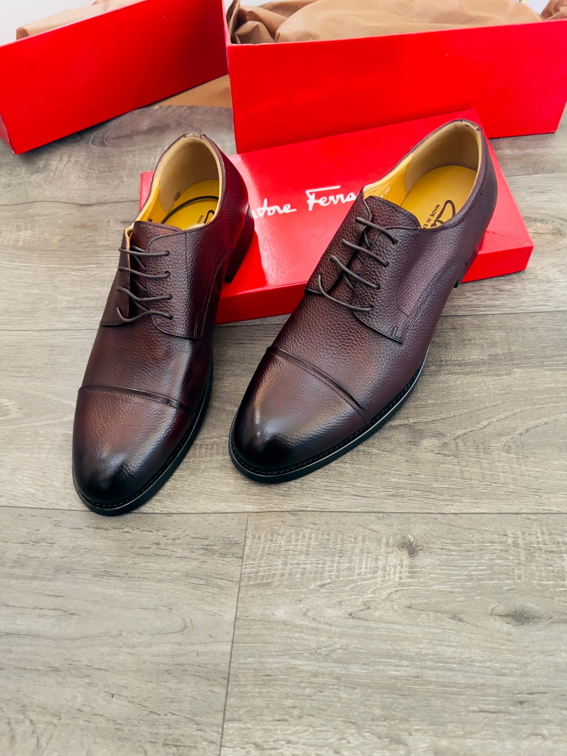 Leather Brown Oxford Shoes