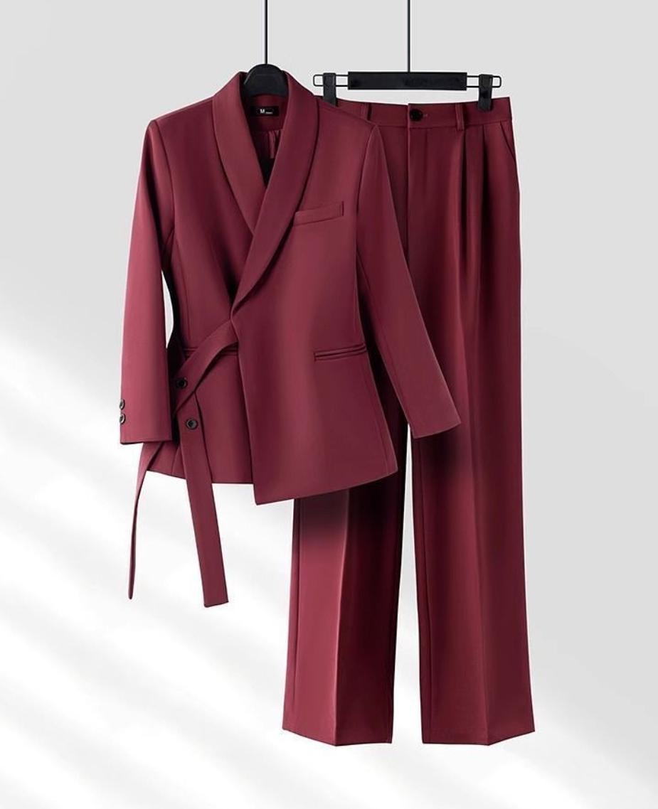 Burgundy Female Suit